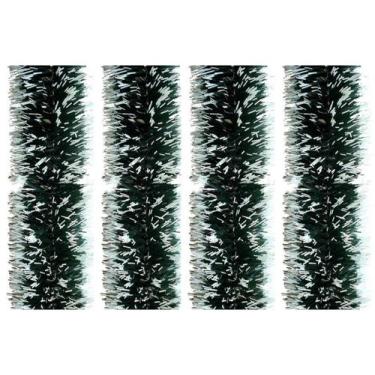 Imagem de Jogo Festão PVC Verde Nevado 9cmx2m 4 Peças Total 8 Metros - Magizi