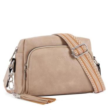 Imagem de Bolsas tiracolo CLUCI Trendy Vegan Leather Femininas Pretas