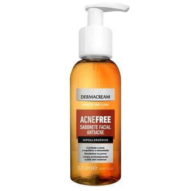 Imagem de Sabonete Facial Líquido Acne-Free Dermacream 120ml - Controle de Oleos