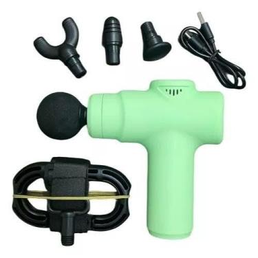 Imagem de Mini Massageador Portátil Profissional Muscular 6 Velocidade(Verde claro)