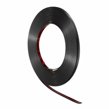 Imagem de HARFINGTON Acabamento de parede de 10 m x 1 cm, moldura de acabamento em PVC flexível, autoadesiva, faça você mesmo, tira de destaque para parede, teto, piso, armário, azulejo, borda, bordas, espelho