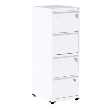 Imagem de Armário De Arquivo De Aço Pandin 4 Gavetas Gavetas Branco