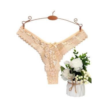 Imagem de Calcinha De Renda De Cintura Baixa Para Mulheres, Lingerie Confortável