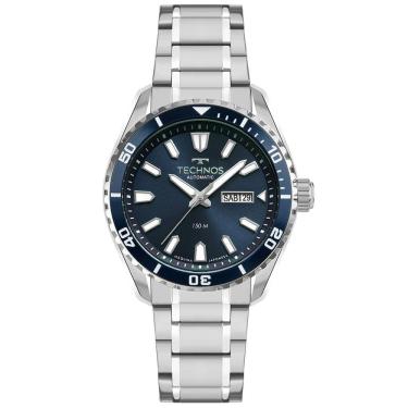 Imagem de Relógio Technos Masculino Automático Prata - 8205pd-1a Relógio Technos Masculino Automatico Prata - 8205pd-1a