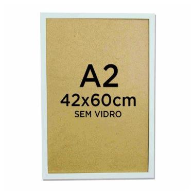 Imagem de Moldura Quadro A2 42x60 Foto Poster Ilustração Sem Vidro - Várias Core