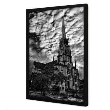 Imagem de Quadro Decorativo Cidade Petropólis em Moldura Caixa - TaColado, 15 x 
