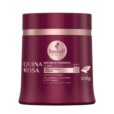 Imagem de Máscara Quina Rosa 500gr Haskell  Hidratação e Revitalização para Cabe