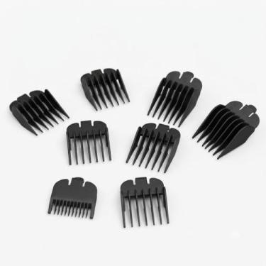 Imagem de Kit 8 Pentes Pretos Para Maquina De Corte Santa Clara