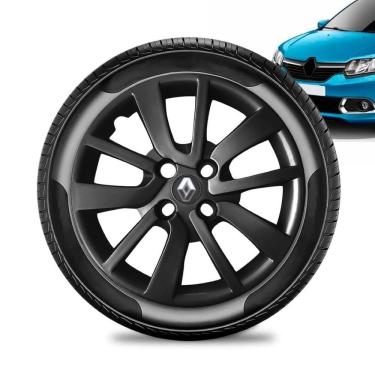 Imagem de Calota Renault Sandero aro 14 2014 a 20 Preta Brilhant Preto