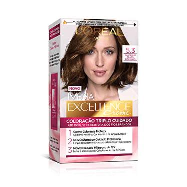 Imagem de Imedia Excellence Creme 5.3 Castanho Claro Dourado Coloração