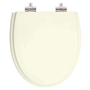 Imagem de Assento Sanitário Poliester Soft Close Eros Biscuit (Bege Claro) para vaso Incepa