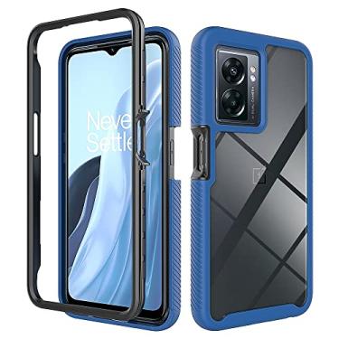 Imagem de Kukoufey Capa para OnePlus Nord N300, capa protetora antiqueda e absorção de choque para Oppo A57 4G CPH2387 / A57s CPH2385 / A57 5G / A77 4G 5G CPH2339 / A77s CPH2473 capa azul