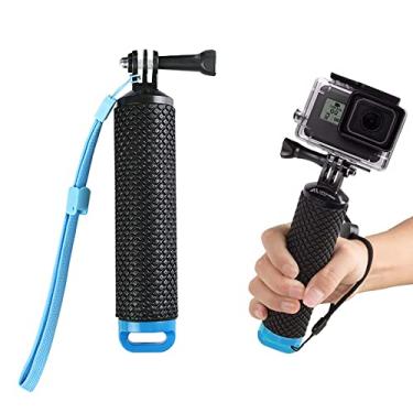 Imagem de Ttdesefu Alça flutuante à prova d'água, alça flutuante portátil compatível com GoPro Hero 10, 9, 8, 7 e 6, kit de acessórios de montagem flutuante com alça de pulso ajustável para esportes aquáticos e