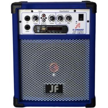 Imagem de Caixa De Som Bluetooth 6 Pol. 30w Rms - JF CONQUEST, Azul, Bivolt