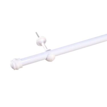 Imagem de Varão De Cortina 1,50m Bastão Suporte Kit Completo 19mm - Feffo Cortin