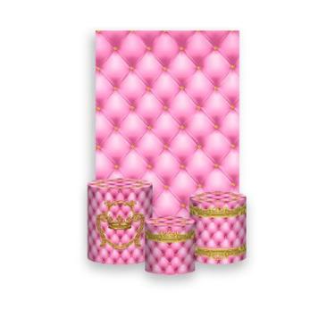 Imagem de Painel De Festa Vertical 1,50 x 2,20 + Trio De Capas Cilindro - Realez
