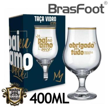 Imagem de Taça De Vidro Dublin Cerveja Drinks 400ML Serie Ouro Na Caixa - Presen