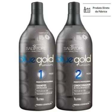 Imagem de Salvatore Escova Blue Gold Premium Taninoplastia 2x1000ml