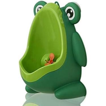 Imagem de Pinico Mictorio Infantil Divertido Menino Sapo Sapinho Verde
