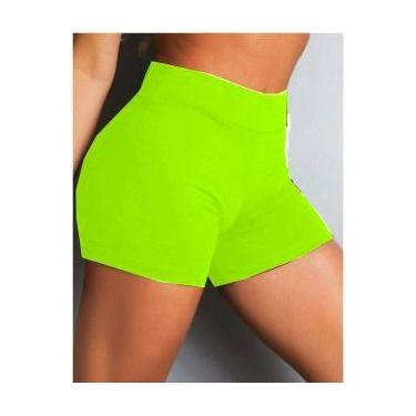 Imagem de Short feminino suplex curto liso academia/passeio/caminhada casual - V