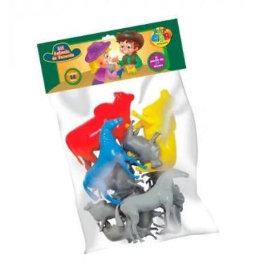 Imagem de Kit Animais Da Fazenda Cartela 260  Ggb - GGB BRINQUEDOS 