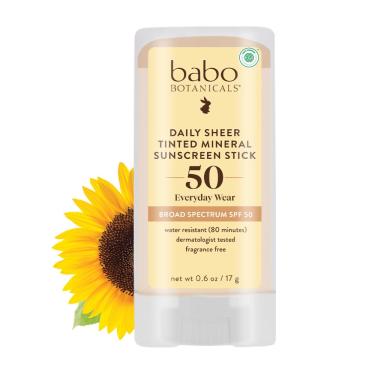 Imagem de Protetor solar em bastão Babo Botanicals Daily Sheer Mineral SPF50