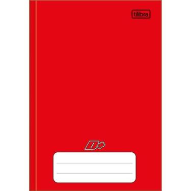 Imagem de Caderno Brochura Capa Dura 1/4(pequeno) D+ Vermelho 96 Folhas, Vermelh