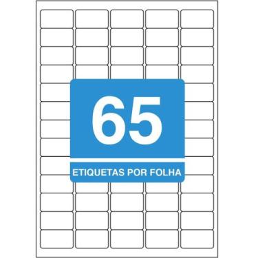 Imagem de Etiqueta Adesiva Inkjet/Laser A4 38,1mmx21,2mm TB351 6500 Unidades - T