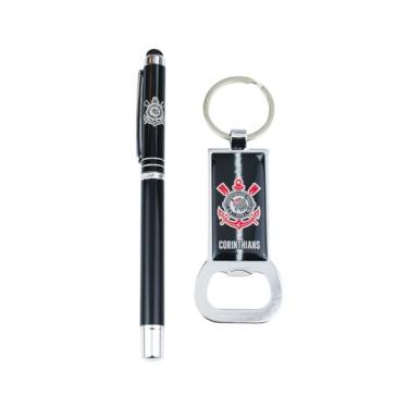 Imagem de Canet Roller Pen 0.8mm Touchscreen Chaveiro Abridor Garrafas - Corinthians