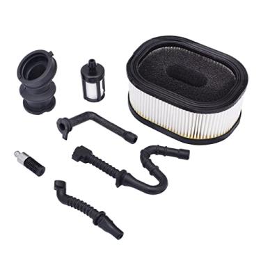 Imagem de Filtro de ar + filtro de linha de óleo de combustível + linha de impulso + Coifold de admissão para motosserra STIHL 044 046 MS440 MS460