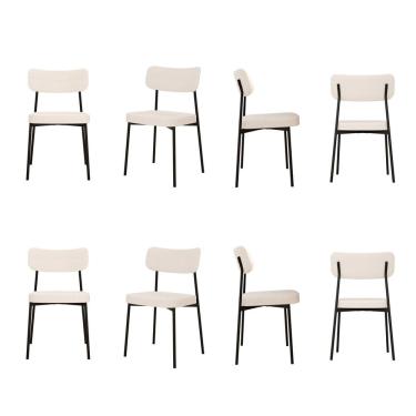 Imagem de Kit com 8 Cadeiras para Sala de Jantar Mona Yescasa Palha Corriente