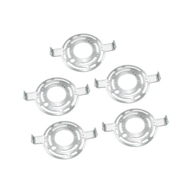 Imagem de Generic 5x Suporte de montagem de luminária, placa transversal de aço, leve, fácil de instalar, redondo para iluminação próxima ao teto, 135 Milímetros