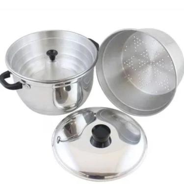 Imagem de Conjunto Cozivapor Panela De Cozimento A Vapor Antiaderente - ANALENI,