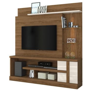 Imagem de Estante Home Tv 55 Pol 2P 181 cm Alan Naturale Off White MADETEC