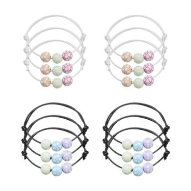 Imagem de PATIKIL Pulseiras com pingente de futebol de 11 mm, 1 conjunto/12 peças, pulseiras inspiradoras para adolescentes, adultos, tema esportivo, lembrancinhas de festa, coloridas