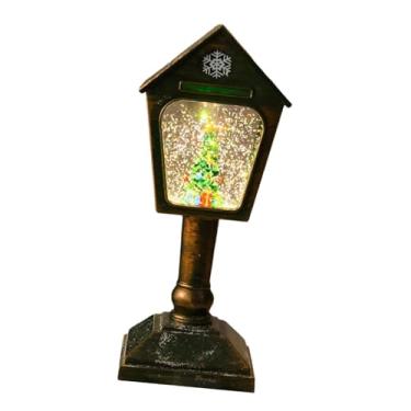 Imagem de Esquirla Globo de neve de Natal, caixa de música brilhante, decoração, ornamento, caixa de música elétrica, lanterna de Natal para meninas, casa, Verde