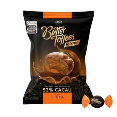 Imagem de Bala Butter Toffees Intense Trufa Arcor 500g – Balas Macias Recheadas com Sabor de Chocolate
