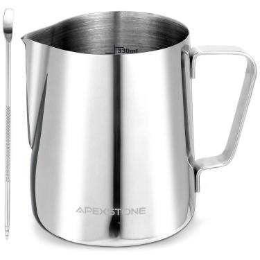 Imagem de Jarra Leiteira Cremeira 350 mL Aço Inoxidável de Grau, APEXSTONE 8541933884, Prateado