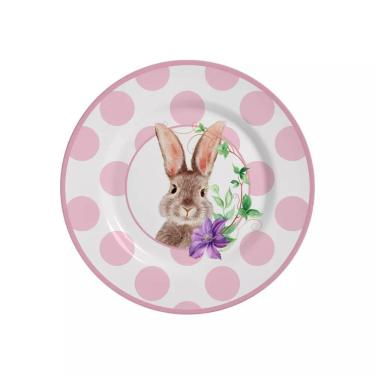 Imagem de Conjunto 6 Pratos Sobremesa Coelha Amy Pascoa Alleanza
