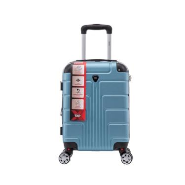 Imagem de Mala Bordo Padrão Anac Expansor Rodas 360º Zíper Antifurto (CELESTE)