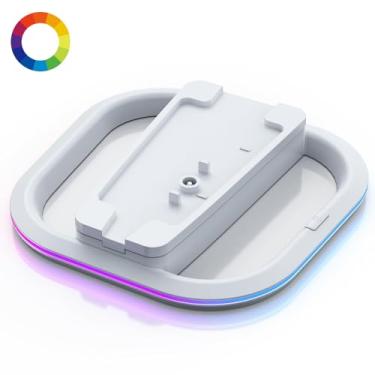 Imagem de APTGAME Vertical Stand for PlayStation Pro Consoles/PS5/PS5 Slim Console Disc and Digital, PlayStation 5 Accessories Stable Stand with 7 RGB Lights,Non-Slip Base Easy Installation