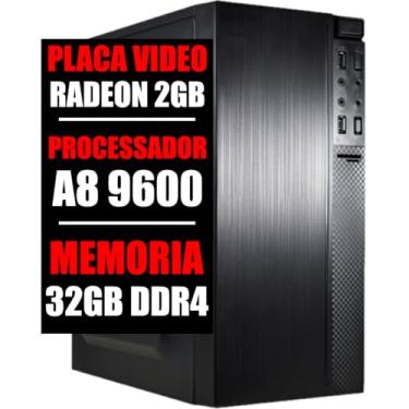 Imagem de Pc Computador Ryzen A8 Cpu 3.4Ghz, Ssd 480GB, 32Gb Ddr4 (8GB DDR4)