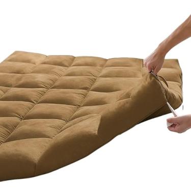 Imagem de Protetor Colchao Solteiro Pillow Top Veludo Toque Suave Impermeavel (Avelã)