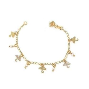 Imagem de Pulseira Infantil Guarda Chuva - Tulerry Semijoias E Acessórios