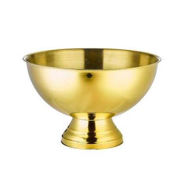 Imagem de VHDY85KA Baldes de gelo grande de aço inoxidável balde de gelo banheira de bebidas para vinho, champanhe ou garrafas de cerveja Bar Balde de gelo (ouro)