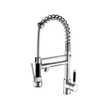 Imagem de Torneira Cozinnha Gourmet Tor-001 Monocomando 50Cm Com Ducha Domum Prata