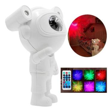 Imagem de Projetor Astronauta Galáxia Bluetooth  Bivolt - Abajur Quarto Luz Lumi