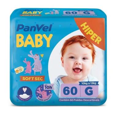 Imagem de Fralda Panvel Baby Soft Sec G Com 60 Unidades