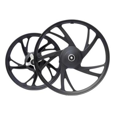 Imagem de Jogo Roda Rodão Liga Leve Pop 100 110i 5 Pontas Pé Galinha - Atrox