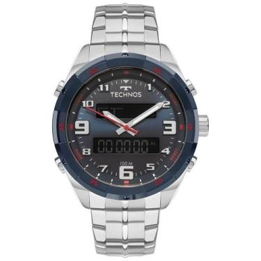Imagem de Relógio Technos Masculino Ts Digitech Bicolor - Bjk725ab/1a